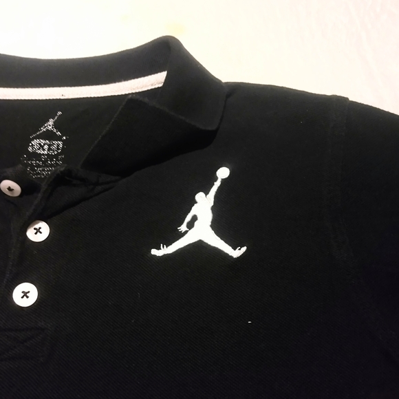 Jordan Embroidered Kids XL Black Jumpman Polo - Picture 3 of 6